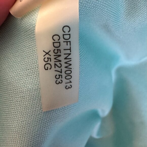 Calvin Klein Cocktail Eyelet Flowy Skirt Lined Black Blue Party Dress - 12 - Picture 6 of 11